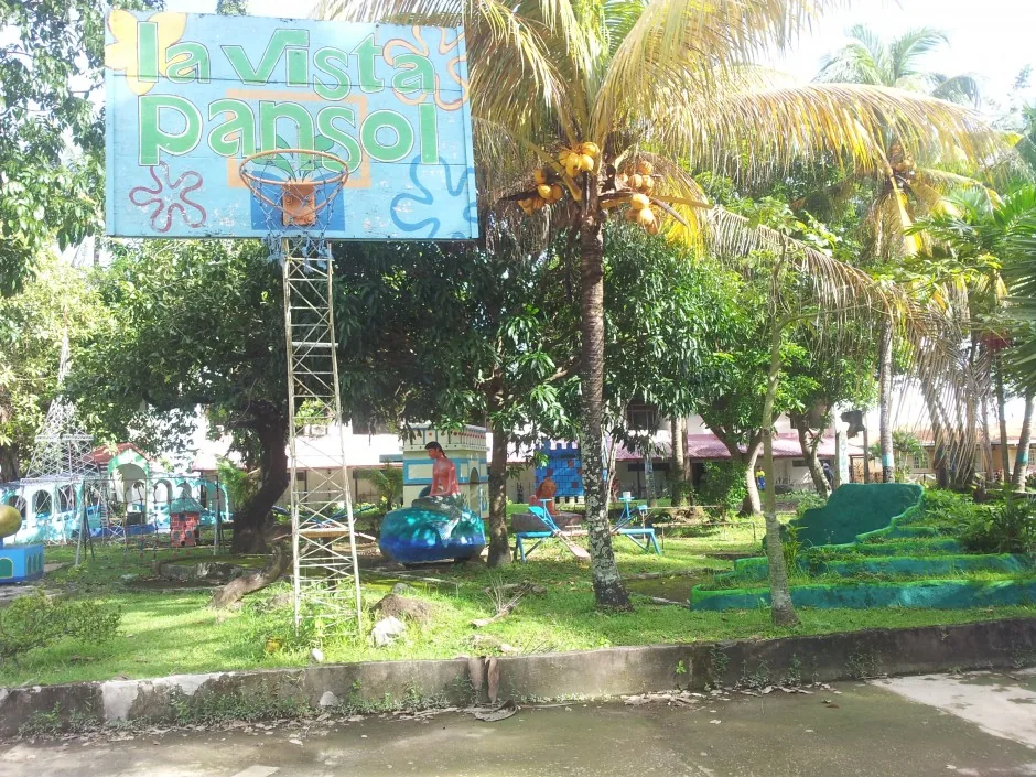 Landscaped outdoor play area