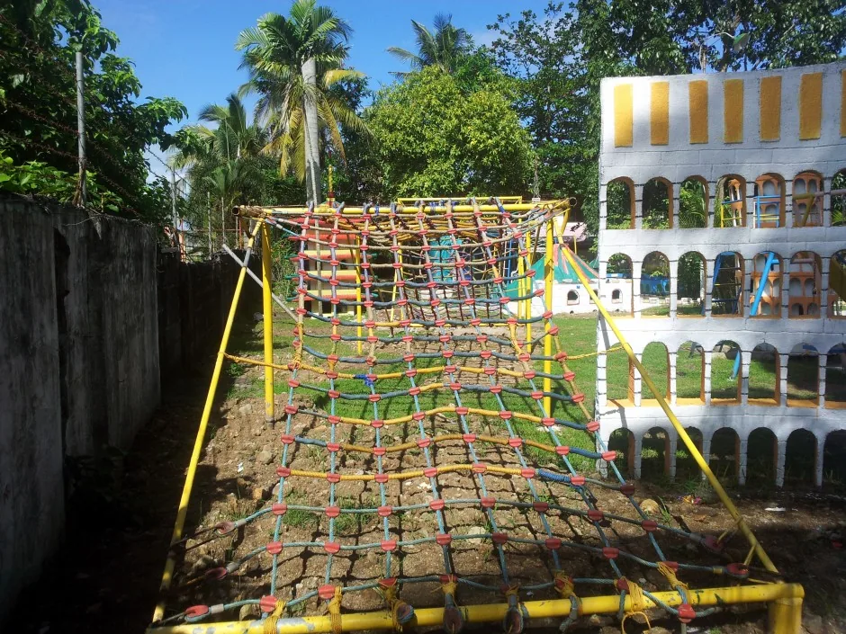 Playground climbing frame